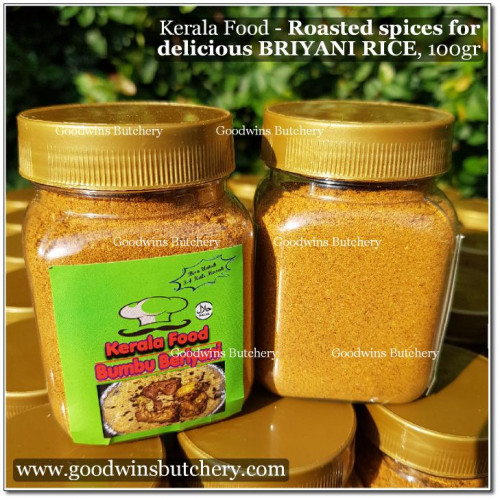 Curry powder INDIAN BIRYANI BRIYANI (roasted spices) for basmati rice 100g KERALA FOOD